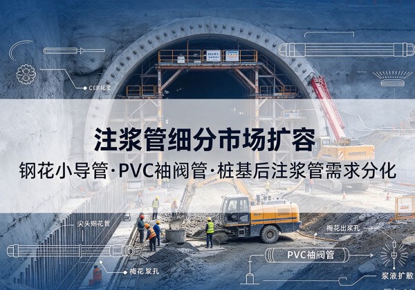 乌兰察布注浆管细分市场扩容，隧道钢花小导管、PVC 袖阀管、桩基后注浆管需求分化